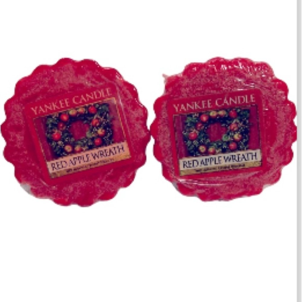 2 Yankee Candle Tarts RED APPLE WREATH NEW 0.8 oz each